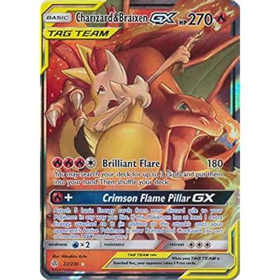 Buy Charizard Braixen Tag Team Gx Ultra Rare Cosmic