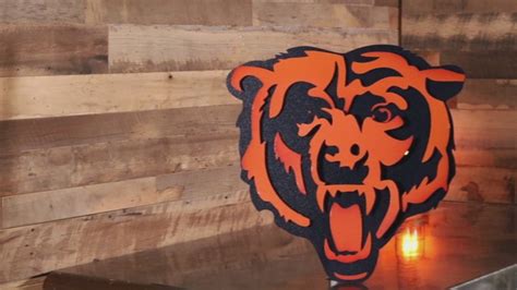 Chicago Bears Metal Wall Art Hex Head Art