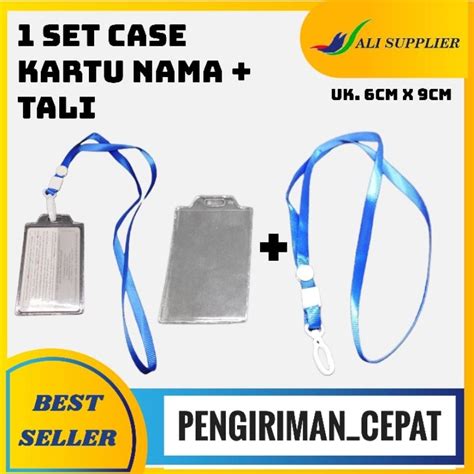 Jual SET PLASTIK ID 1 SET KARTU NAMA TALI DIJAMIN MURAH NAME TAG