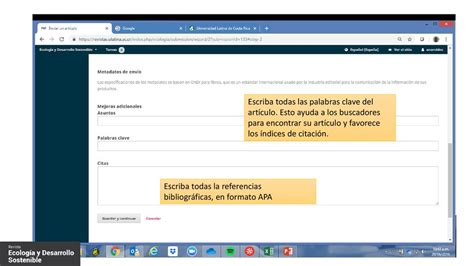 Publicar En La Revista Ecolog A Y Desarrollo Sostenible Ppt Descargar