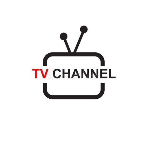 TV Channel Program Icon Logo Design Vector Template Stock Illustration - Illustration of ...