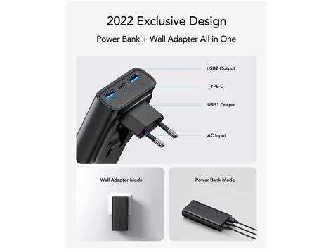 Vrurc Ace Pd W Usb C Power Bank Mah With Built In