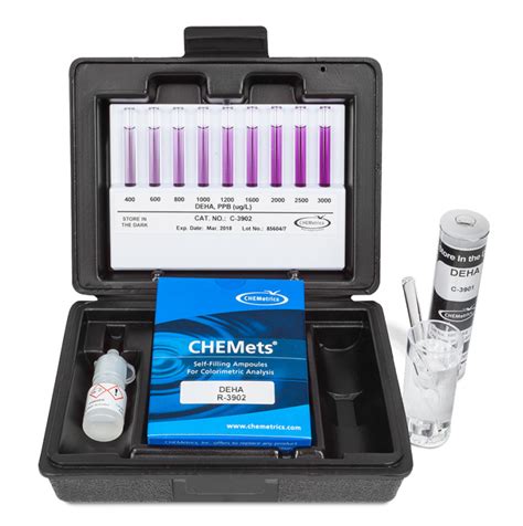 CHEMets DEHA Visual Test Kit K 3902 CHEMetrics