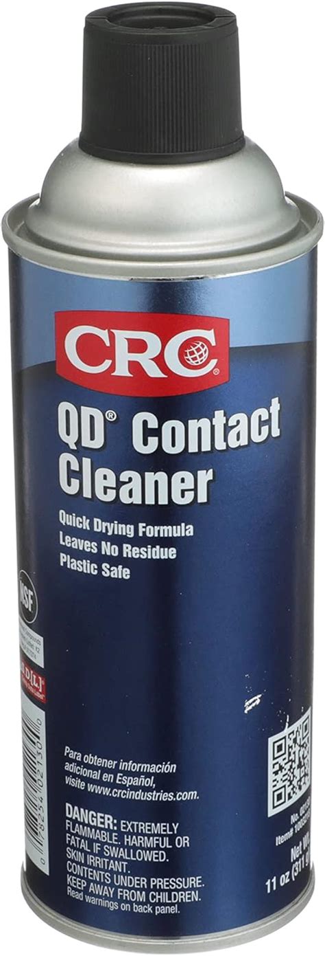 Crc Qd Plastic Safe Liquid Contact Cleaner 11 Oz Aerosol Can Clear Lubricants Amazon Canada