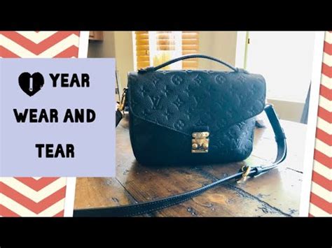 Louis Vuitton Pochette Metis Empreinte Leather Noir One Year Wear And