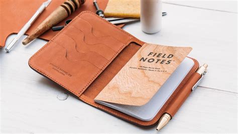 Making A Leather Notebook Wallet W Pen Holder Youtube Leather