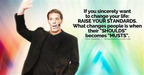 Tony Robbins Raise Your Standards Quotes - Aimee Atlante