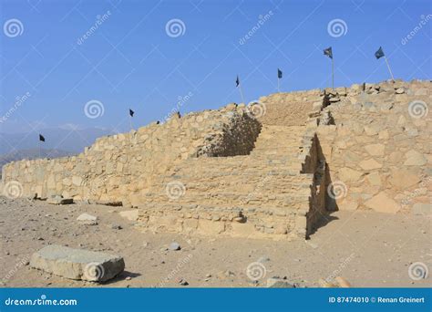 Ruins Of The Caral-Supe Civilization, Peru Stock Image | CartoonDealer ...