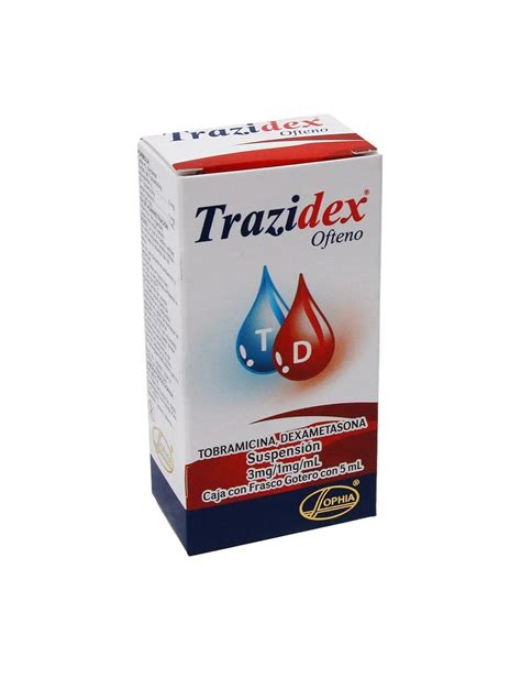 Precio Trazidex Ofteno 3 Mg 1 Mg Ml Frasco Con 5 Ml Farmalisto Mx