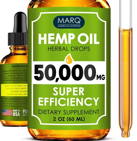 Hemp Oil Extract – 50000mg of Organic Hemp Extract – Grown & Made in ...