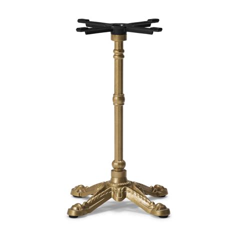 Gold Ornate Bistro 4 Leg Cast Iron Base Dining Height Cafe Reality