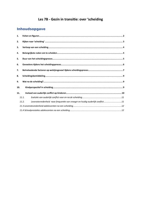 Les 7B Scheiden Samenvatting Les 7B Doelgroep Volwassenen Extra