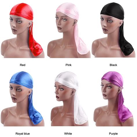 10 Piece Unisex Pirate Hat Silky Durag Chemo Caps Skull Hat Muslim