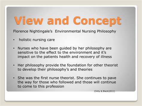 PPT Florence Nightingales Theory Of Nursing PowerPoint Presentation