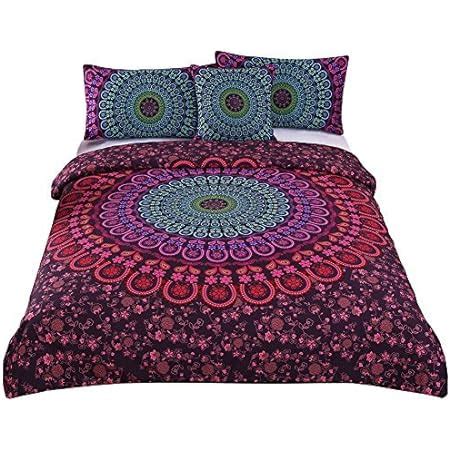 Amazon FADFAY 4 Piece California King Bohemian Comforter Cover Set