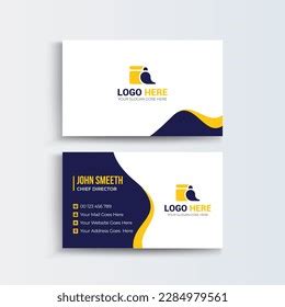 Cleaning Company Business Cards Modern Creative Stock Vector (Royalty ...