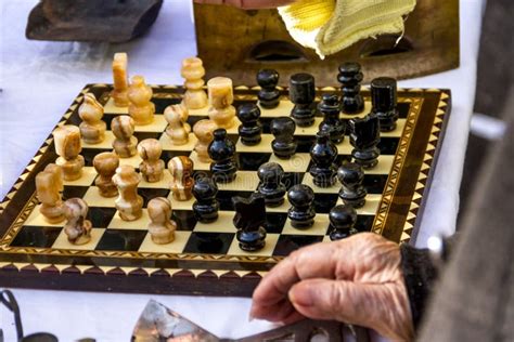 Antique Chess Board stock photo. Image of locked, mother - 328370