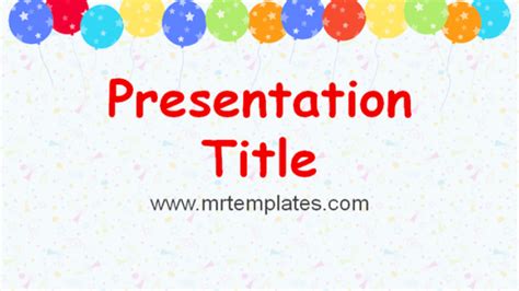 Birthday Ppt Template Graphicxtreme