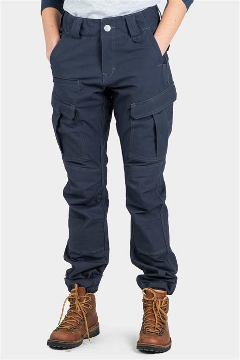 Womens Elastic Navy Cargo Pant Dovetail Workwear