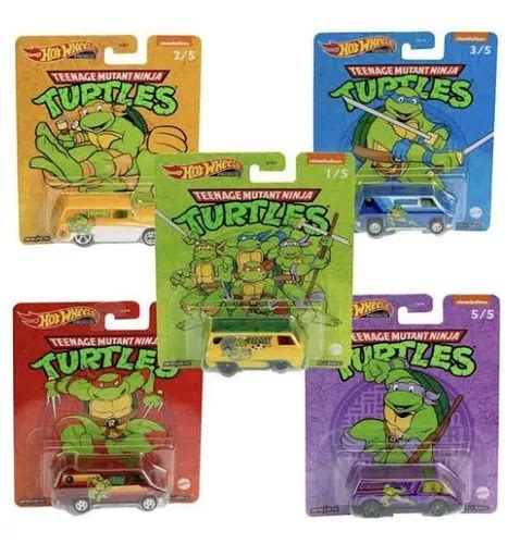 Hot Wheels Tortugas Ninja Carrros Env O Gratis