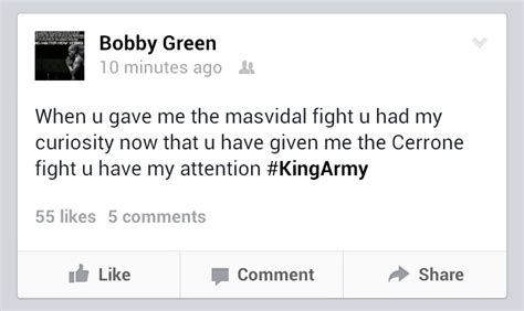 Bobby Green on switching fights : r/MMA