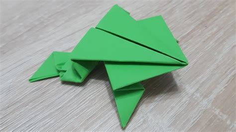 How To Make A Paper Frog That Jumps Youtube