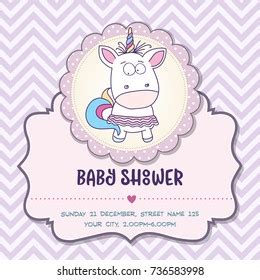 Beautiful Baby Shower Card Template Lovely Stock Vector Royalty Free