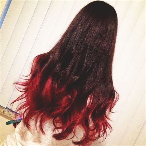 red tips black hair 4