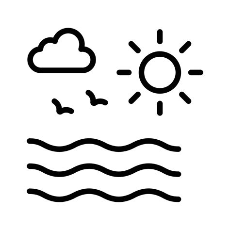 Premium Design Of Icon Of Weather With Cloudy Scene And Birds Chirping