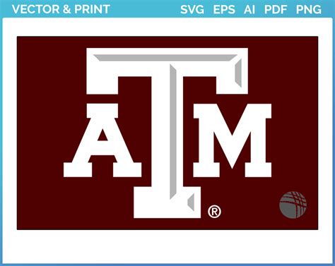 Texas A M Aggies Secondary Logo College Sports Vector Svg