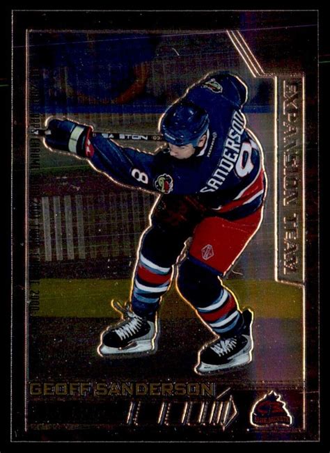 2000 01 Topps Chrome Geoff Sanderson Columbus Blue Jackets 224 Ebay