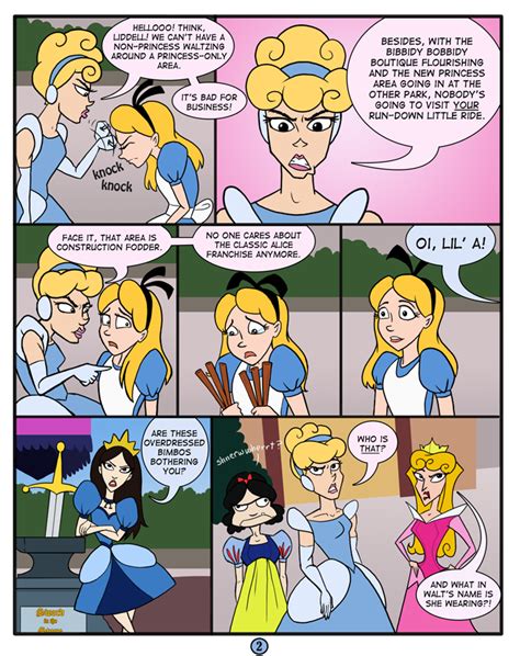 A Comic Strip With Princesses Talking To Each Other