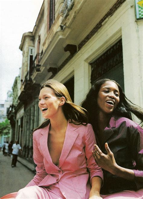 Kate Moss And Naomi Campbell By Patrick Demarchelier For Harpers