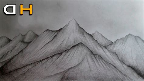 Mountain Scenery Sketch at PaintingValley.com | Explore collection of Mountain Scenery Sketch