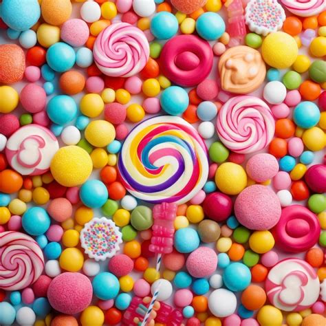 Premium Ai Image Candy Background