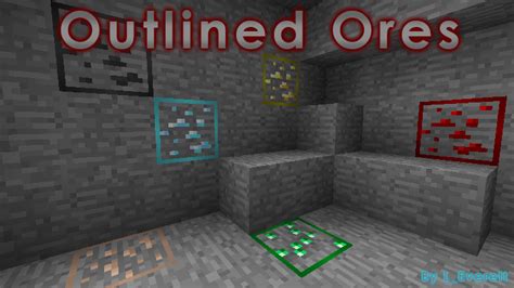 Outlined Ores Minecraft Texture Pack