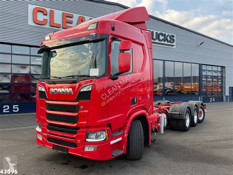 Camion Scania Telaio R 650 V8 Chassis Cabine 8x4 Gasolio Euro 6 Usato