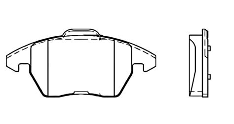 BALATA DISCO CERAMICA DELANTERA VOLKSWAGEN JETTA A4 2005 2010 JETTA A6