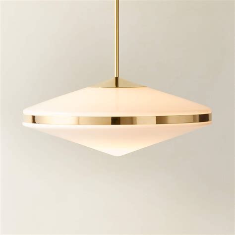 Elayna Polished Brass Pendant Light Reviews Cb2 Canada