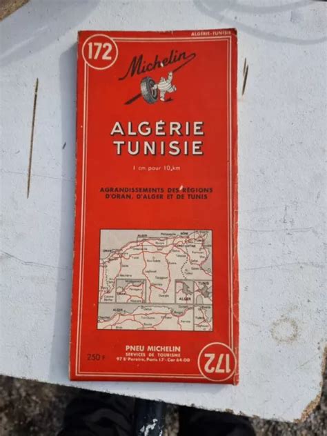 Ancienne Carte Michelin Alg Rie Tunisie Eur Picclick Fr