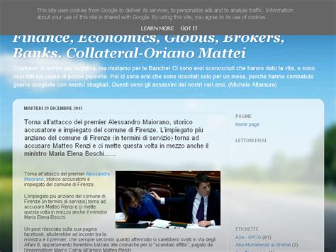 Finance Economics Globus Brokers Banks Collateral Oriano Mattei