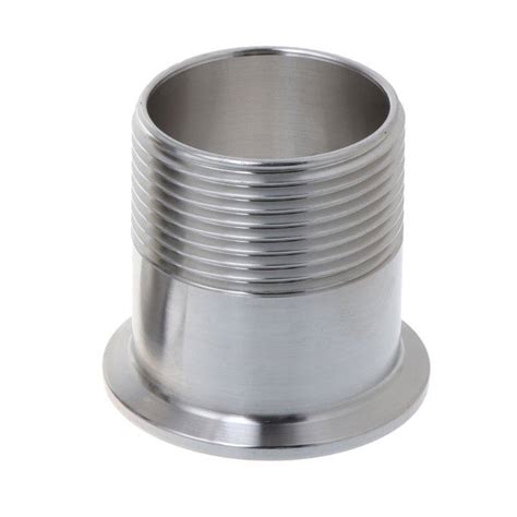 Stainless Steel Sanitary Male Threaded Ferrule Pipe Fitting Tri Clamp