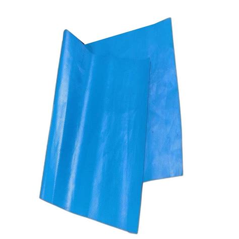 Blue Knitted Pvc Coated Tarpaulin Size X Feet At Rs Sq Ft In