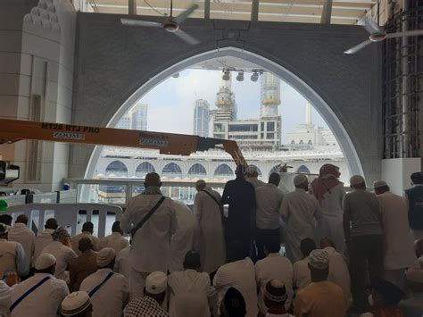 Friday Prayers On The First Floor Of Masjid Al Haram Editorial Stock