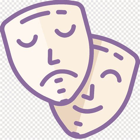 Mask Computer Icons Theatre Mask Purple Text Png Pngegg