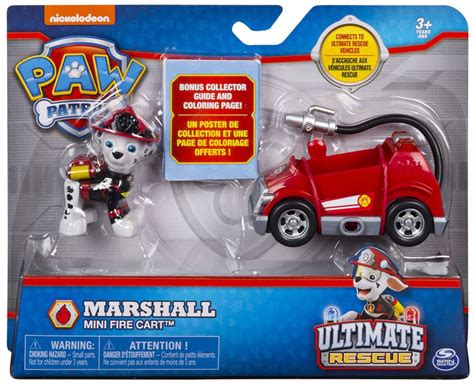 Paw Patrol Ultimate Rescue Marshall Mini Fire Cart Vehicle Figure Spin Master - ToyWiz