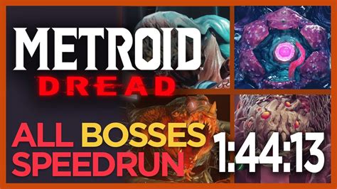 Metroid Dread Speedrun All Bosses Youtube