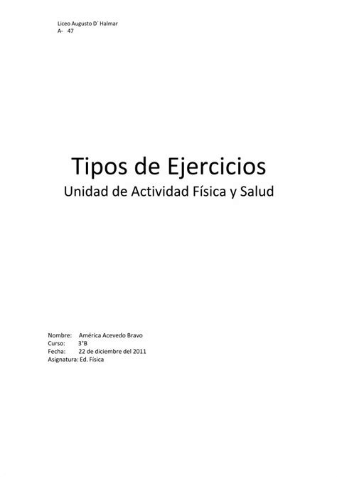 Pdf Tipos De Ejercicios Dokumen Tips