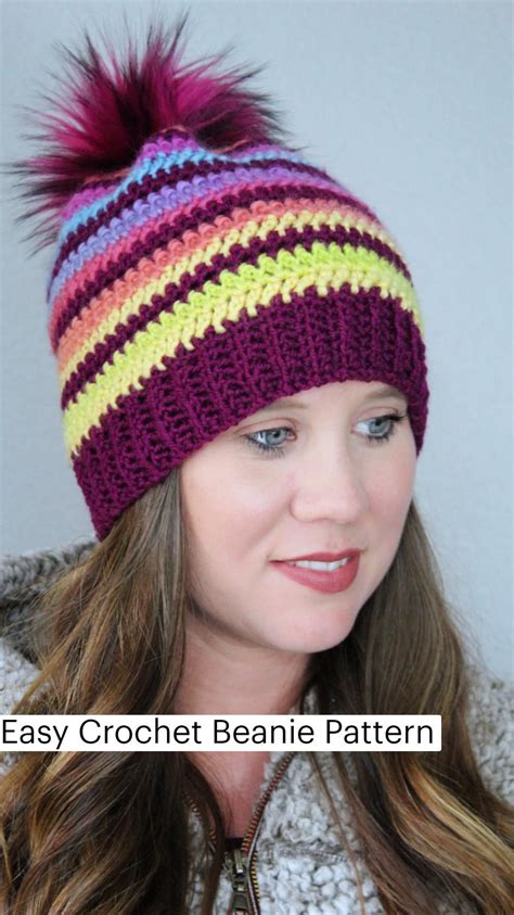 Beautiful Ribbed Cable Beanie Free Textured Crochet Hat Pattern Artofit