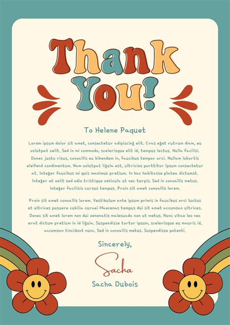 Free And Printable Thank You Letter Templates Canva